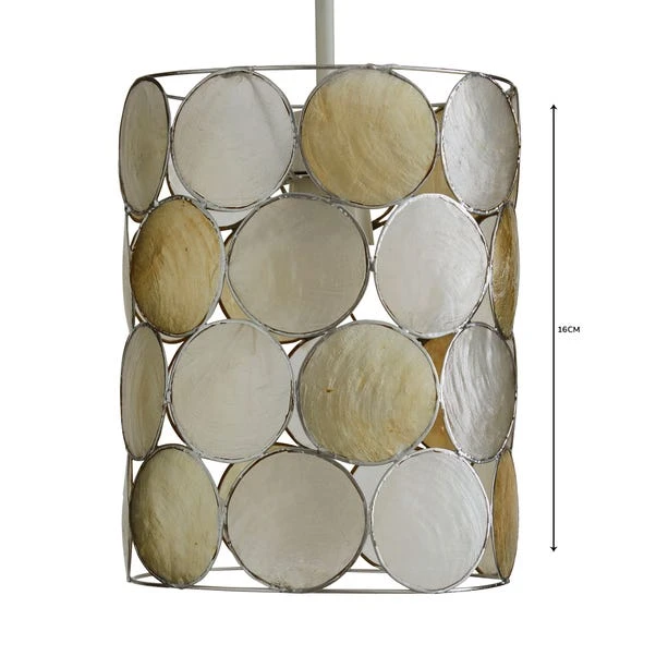 Capiz Champagne Easy Fit Pendant Shade 6 Capiz Champagne Easy Fit Pendant Shade - Image 4