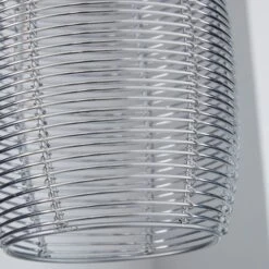 Cigar Wire Silver Easy Fit Pendant Shade 8 Cigar Wire Silver Easy Fit Pendant Shade -Dunelm 1000011016 alt02