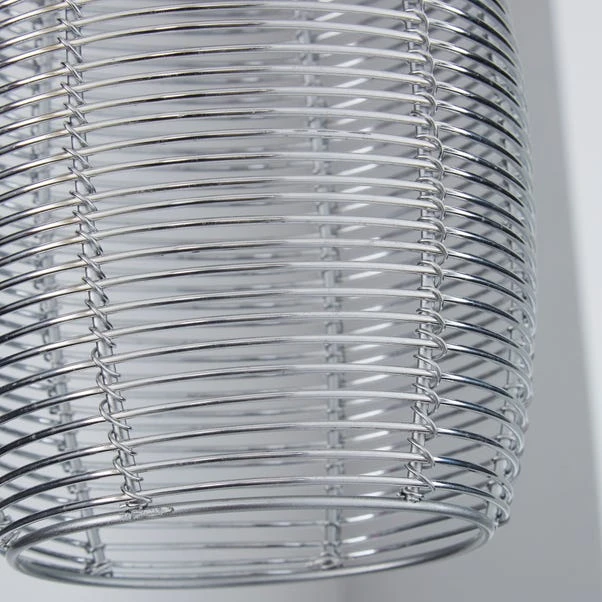 Cigar Wire Silver Easy Fit Pendant Shade 5 Cigar Wire Silver Easy Fit Pendant Shade - Image 3