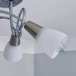 Smithson 3-Light Chrome Semi Flush Ceiling Light -Dunelm 1000056116 alt02