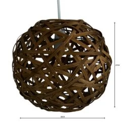 Apollo Bamboo Ball Easy Fit Pendant Shade -Dunelm 1000062365 alt04