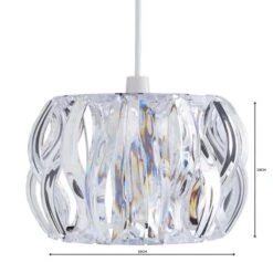Wavy Jewel Easy Fit Pendant Shade 9 Wavy Jewel Easy Fit Pendant Shade -Dunelm 1000070620 alt04