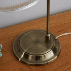 Henry Antique Brass Table Lamp -Dunelm 1000076066 alt02