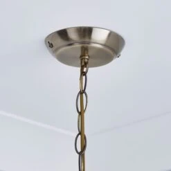 Knightsbridge Crystal Antique Brass Chandelier -Dunelm 1000084119 alt03