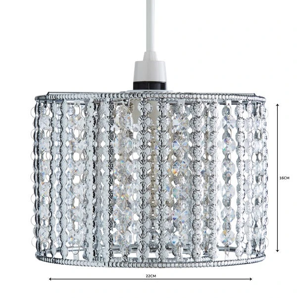 Monica Chrome Easy Fit Pendant Shade 6 Monica Chrome Easy Fit Pendant Shade - Image 4