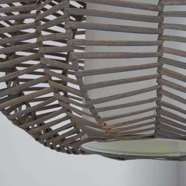 Weave Wicker Natural Easy Fit Pendant Shade 5 Weave Wicker Natural Easy Fit Pendant Shade - Image 3
