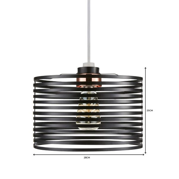 Kiel Black Easy Fit Pendant Shade 7 Kiel Black Easy Fit Pendant Shade - Image 5