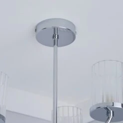 Mavia 3 Light Glass Bathroom Semi Flush Ceiling Light 12 Mavia 3 Light Glass Bathroom Semi Flush Ceiling Light -Dunelm 1000119719 alt03