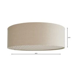 Kirsty Shade Taupe Flush Ceiling Light 9 Kirsty Shade Taupe Flush Ceiling Light -Dunelm 1000119785 alt04