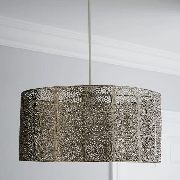 Manila Nickel Easy Fit Pendant Shade 4 Manila Nickel Easy Fit Pendant Shade - Image 2