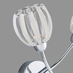 Rosa 2 Light Chrome Wall Light -Dunelm 1000137329 alt03