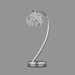 Cecilie Chrome And Glass Table Lamp 11 Cecilie Chrome And Glass Table Lamp -Dunelm 1000137341 alt01