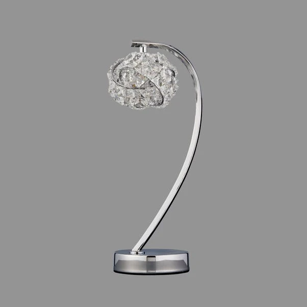 Cecilie Chrome And Glass Table Lamp 5 Cecilie Chrome And Glass Table Lamp - Image 3