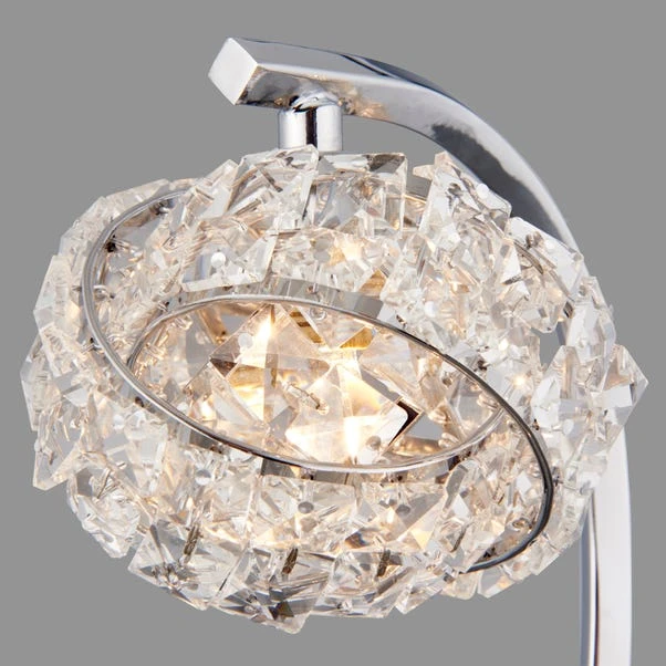 Cecilie Chrome And Glass Table Lamp 6 Cecilie Chrome And Glass Table Lamp - Image 4