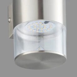 Aden 2 Light Steel Outdoor Wall Light 14 Aden 2 Light Steel Outdoor Wall Light -Dunelm 1000137345 alt05