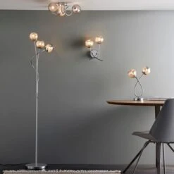 Arta 3 Light Semi Flush Chrome Ceiling Light 14 Arta 3 Light Semi Flush Chrome Ceiling Light -Dunelm 1000137346 alt05