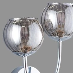 Arta 2 Light Chrome Wall Light -Dunelm 1000137352 alt03