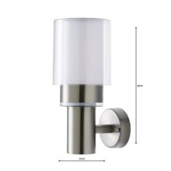 Adoni Steel Outdoor Wall Light 13 Adoni Steel Outdoor Wall Light -Dunelm 1000137364 alt04
