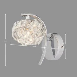 Cecilie Glass Wall Light -Dunelm 1000137375 alt04