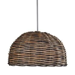Lari Split Weave Grey Easy Fit Pendant Shade -Dunelm 1000139117 alt04