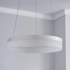 Mickie Integrated LED Hoop Semi Flush Ceiling Light 9 Mickie Integrated LED Hoop Semi Flush Ceiling Light -Dunelm 1000149070 alt01