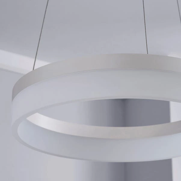 Mickie Integrated LED Hoop Semi Flush Ceiling Light 5 Mickie Integrated LED Hoop Semi Flush Ceiling Light - Image 3