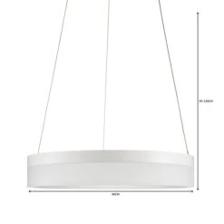 Mickie Integrated LED Hoop Semi Flush Ceiling Light 13 Mickie Integrated LED Hoop Semi Flush Ceiling Light -Dunelm 1000149070 alt06