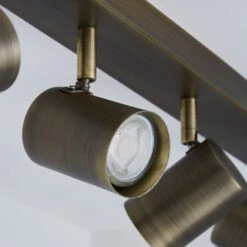 Newark Antique Bronze 4 Light Semi Flush Spotlight Bar 12 Newark Antique Bronze 4 Light Semi Flush Spotlight Bar -Dunelm 1000149076 alt03