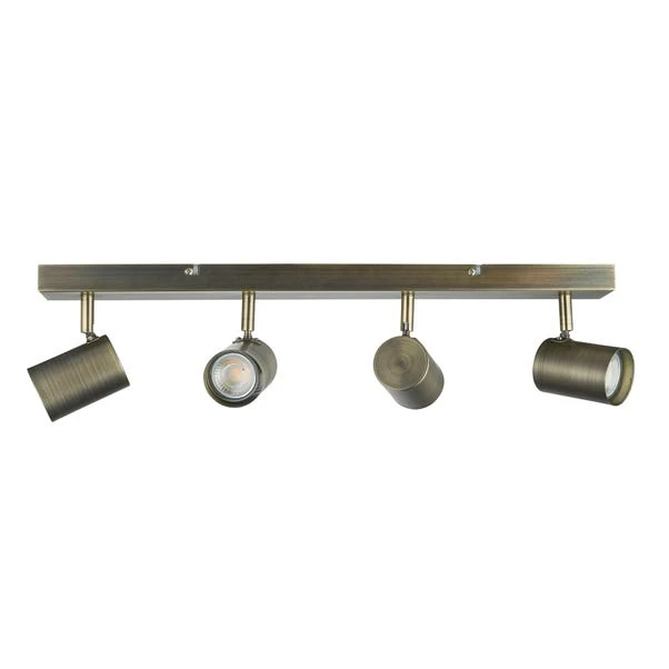 Newark Antique Bronze 4 Light Semi Flush Spotlight Bar 7 Newark Antique Bronze 4 Light Semi Flush Spotlight Bar - Image 5