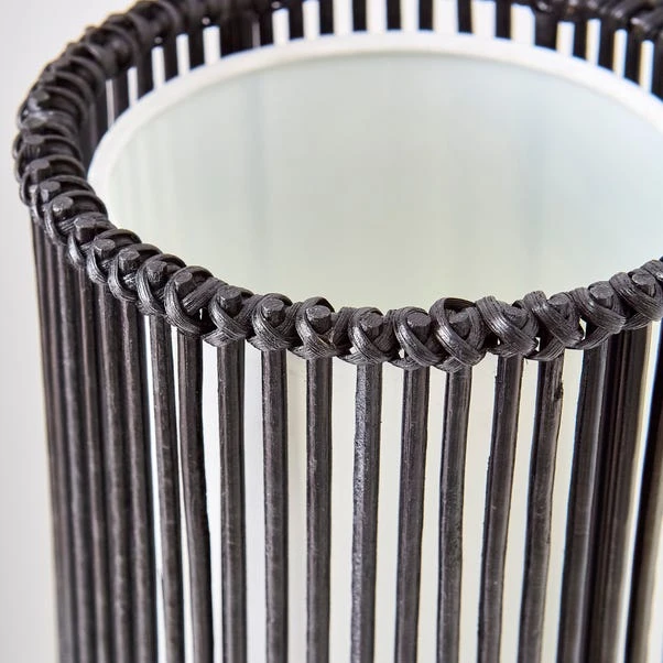 Alec Natural Cane Black Floor Lamp 6 Alec Natural Cane Black Floor Lamp - Image 4