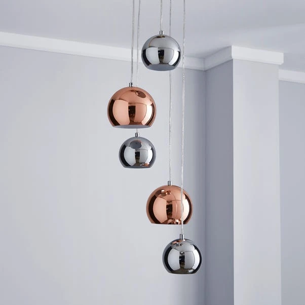 Sora Metallic 5 Light Cluster Ceiling Light 4 Sora Metallic 5 Light Cluster Ceiling Light - Image 2