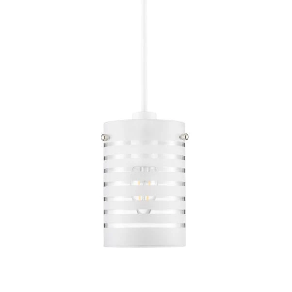 Grayson Stripe Glass White Easy Fit Pendant Shade 6 Grayson Stripe Glass White Easy Fit Pendant Shade - Image 4