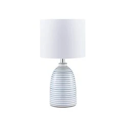 Tenby Ceramic White And Blue Table Lamp 13 Tenby Ceramic White And Blue Table Lamp -Dunelm 1000149122 alt05