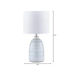 Tenby Ceramic White And Blue Table Lamp 14 Tenby Ceramic White And Blue Table Lamp -Dunelm 1000149122 alt06