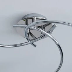 Grace 3 Light Chrome Semi Flush Ceiling Light 12 Grace 3 Light Chrome Semi Flush Ceiling Light -Dunelm 1000157758 alt03