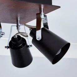 Johan 4 Light Black Semi Flush Spotlight -Dunelm 1000157760 alt02