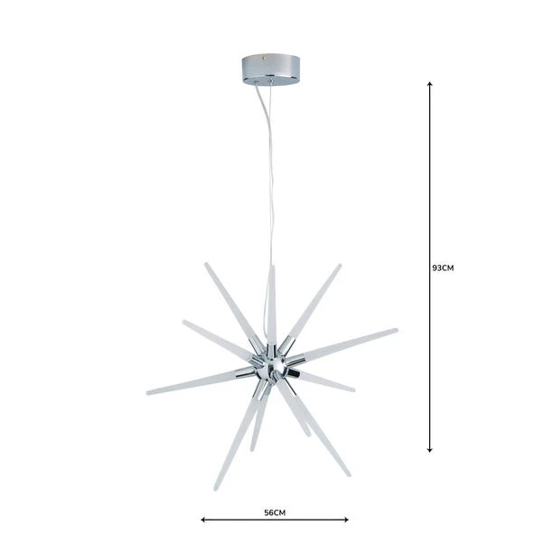 Liard 9 Light Pendant Integrated LED Star Ceiling Light 7 Liard 9 Light Pendant Integrated LED Star Ceiling Light - Image 5