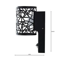 Pandora Black Outdoor Wall Light 11 Pandora Black Outdoor Wall Light -Dunelm 1000158751 alt04