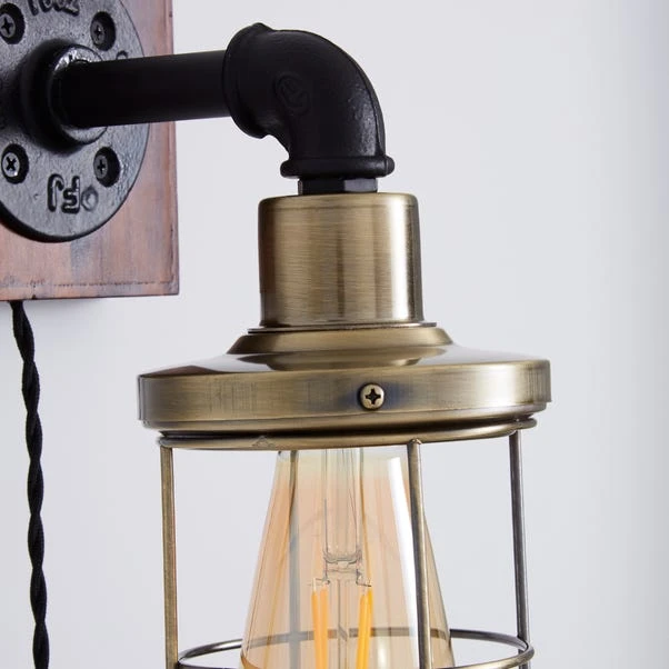 Milas Pipe Industrial Plug In Wall Light 5 Milas Pipe Industrial Plug In Wall Light - Image 3
