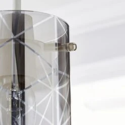 Grayson Smoked Glass Easy Fit Pendant Shade 9 Grayson Smoked Glass Easy Fit Pendant Shade -Dunelm 1000169160 alt02