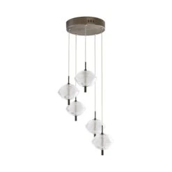 Orb LED 5 Light Cluster Ceiling Light -Dunelm 1000169210 alt04