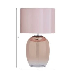 Seychelles Mini Blush Pink Table Lamp -Dunelm 1000169231 alt07