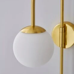 Eniola Gold Plug In Wall Light -Dunelm 1000182573 alt02