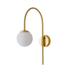 Eniola Gold Plug In Wall Light -Dunelm 1000182573 alt05