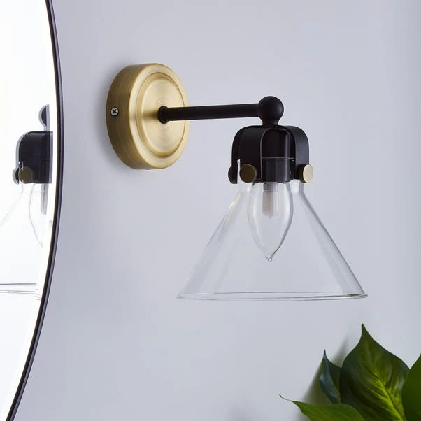Paulson Bathroom Wall Light Antique Brass 4 Paulson Bathroom Wall Light Antique Brass - Image 2