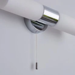 Porto Bathroom 2 Light Wall Light Chrome 13 Porto Bathroom 2 Light Wall Light Chrome -Dunelm 1000182581 alt03