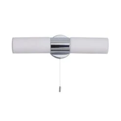 Porto Bathroom 2 Light Wall Light Chrome 14 Porto Bathroom 2 Light Wall Light Chrome -Dunelm 1000182581 alt05