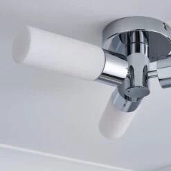 Porto 3 Light Chrome Bathroom Flush Ceiling Light 12 Porto 3 Light Chrome Bathroom Flush Ceiling Light -Dunelm 1000182586 alt02