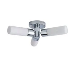 Porto 3 Light Chrome Bathroom Flush Ceiling Light 14 Porto 3 Light Chrome Bathroom Flush Ceiling Light -Dunelm 1000182586 alt05