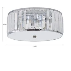 Tropez Bathroom Flush Ceiling Light 14 Tropez Bathroom Flush Ceiling Light -Dunelm 1000182589 alt07